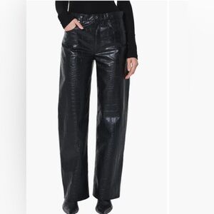 NWT Arc Croc-Embossed Faux Leather Pants
AGOLDE sz 27